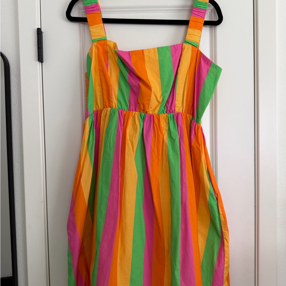 Show Me Your Mumu Pippi Mini Dress – Rainbow Stripe – Size XXL - Picture 3 of 5